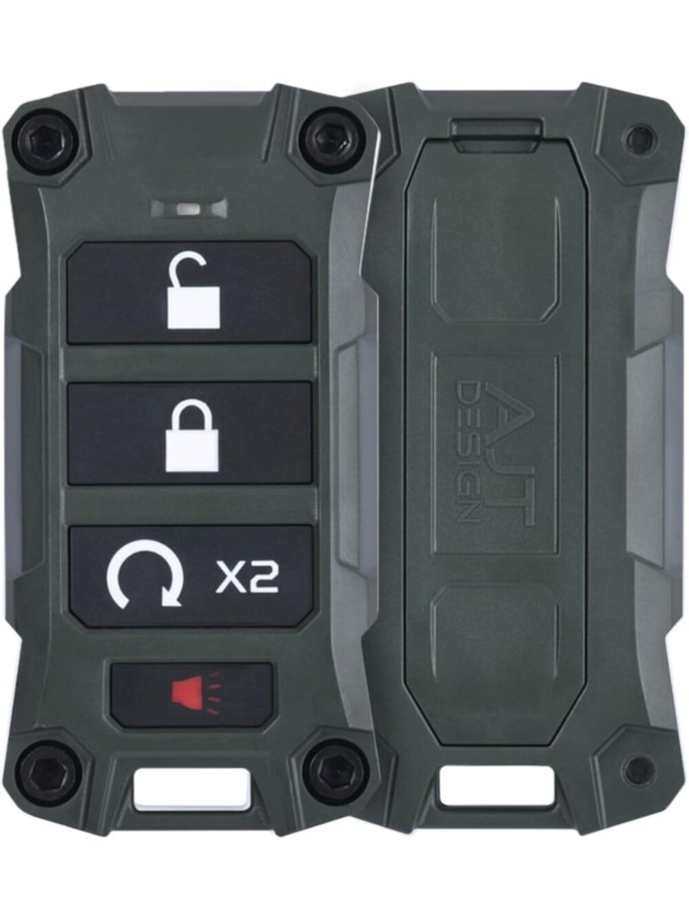 Custom Replacement Key Fob Case for Ram 2019+ - Durable Army Green Design